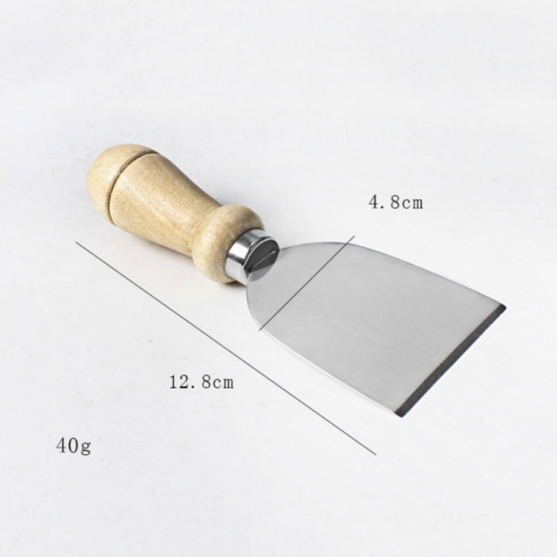 4Pcs Stainless Steel Cheese Knives Set With Bamboo Wooden Handle