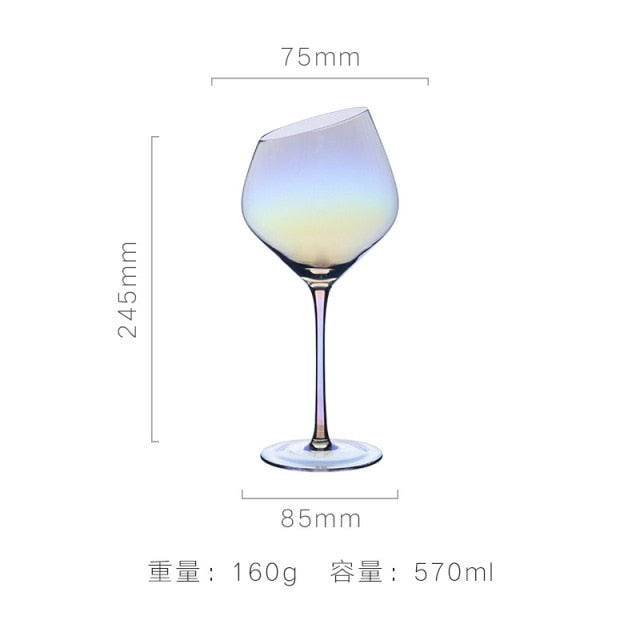 Fancy Tacas De Vidro Para Vinho Colored Goblet Glasses