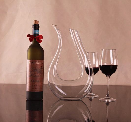 1500ml Handmade Red Wino Glass Decanter