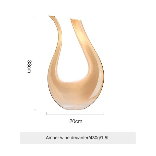 Premium High-End U-Shaped Liquor Decanter