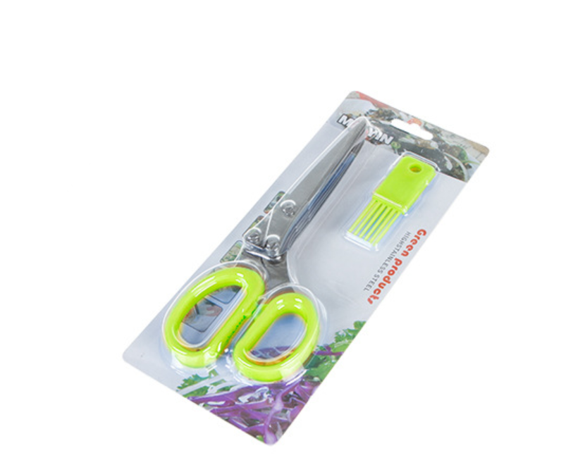 Kitchen Multi-layer Spice Green Onion Cutter, Five-layer Scissors