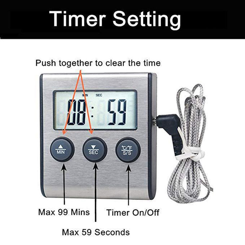 Kitchen Food Thermometer, Electronic Probe Meat Thermometer, kitchen gadgets