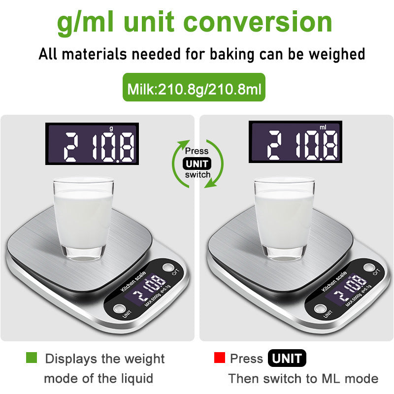 Stainless Steel Kitchen Scales Baking Kitchen Scales Home Food Scales Electronic Weighing Scales