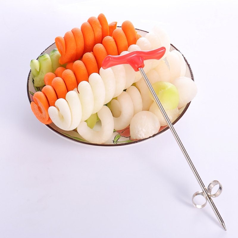 Vegetables Spiral Knife Potato Carrot Cucumber Salad Chopper, Easy Spiral Screw Slicer Kitchen Tools
