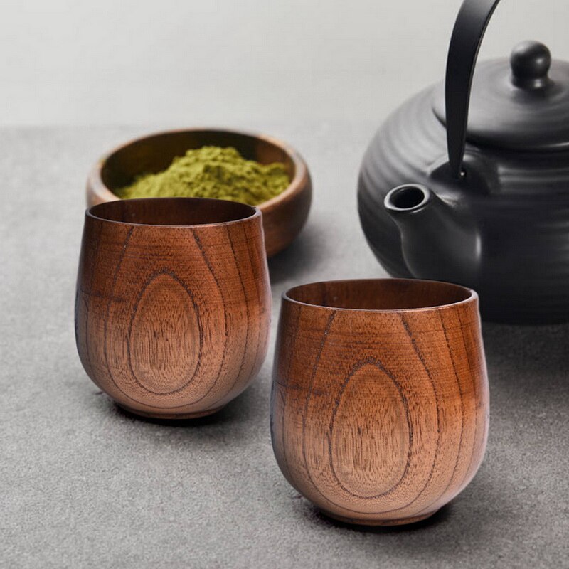 Wooden Handmade cups, Natural Spruce Wood Wine Tumblers