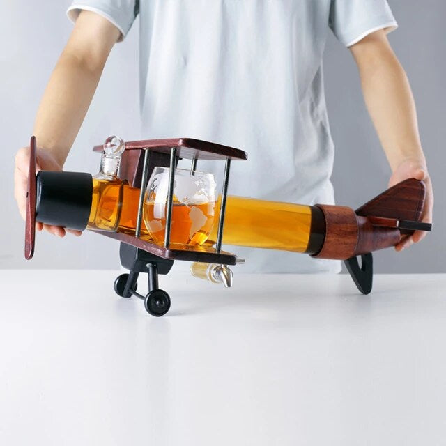 1000ml Airplane Shape Sprits Decanter - Home Bar Handicraft