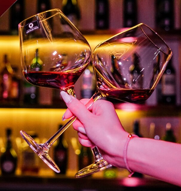 Hand Blown Italian Style Long Stem Glasses