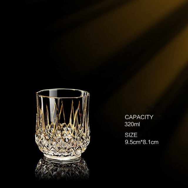 Gold Luxury Crystal Goblet - European Style