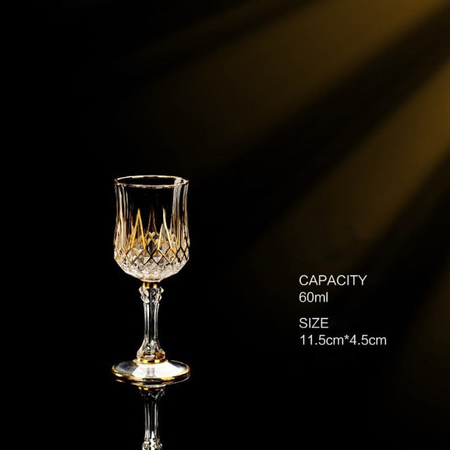 Gold Luxury Crystal Goblet - European Style