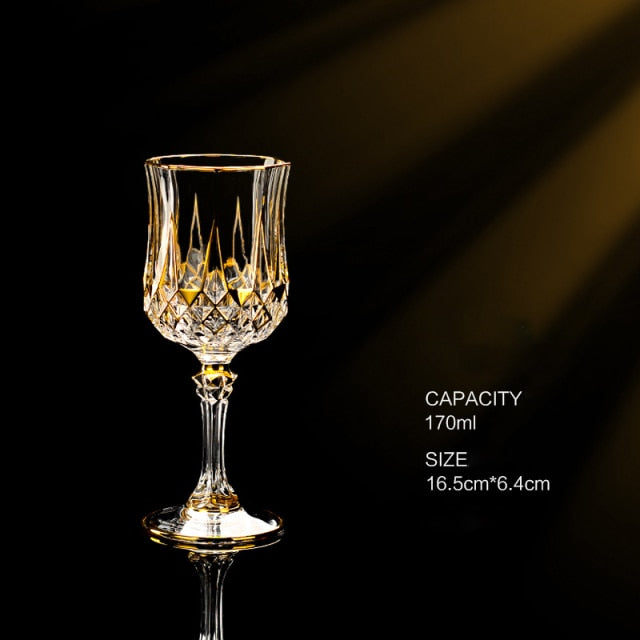 Gold Luxury Crystal Goblet - European Style