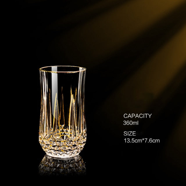 Gold Luxury Crystal Goblet - European Style