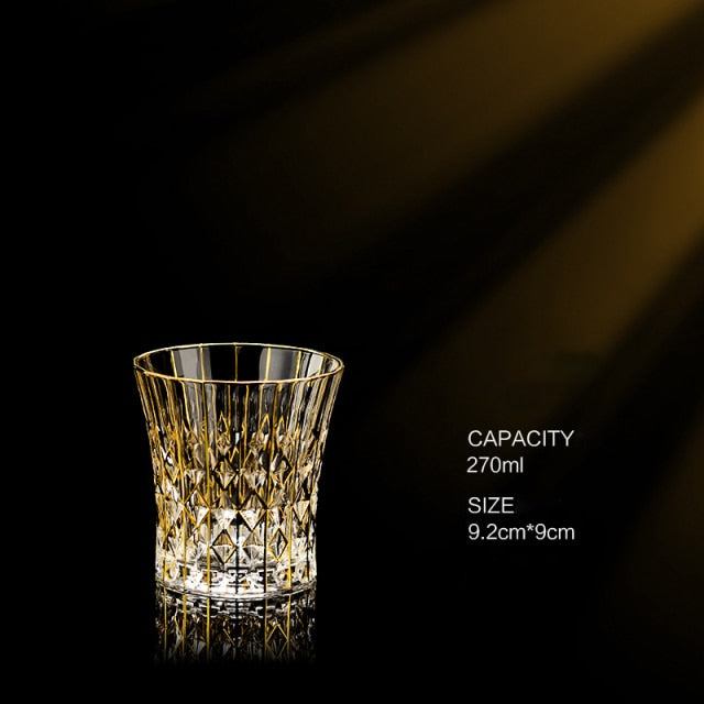 Gold Luxury Crystal Goblet - European Style