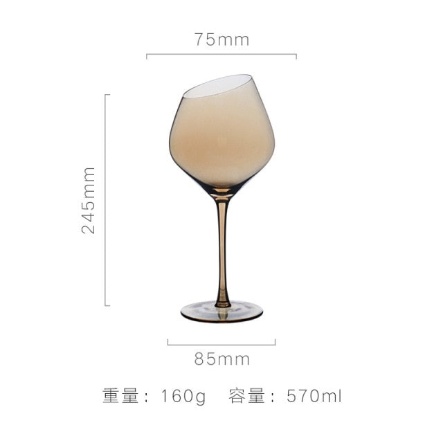 Fancy Tacas De Vidro Para Vinho Colored Goblet Glasses