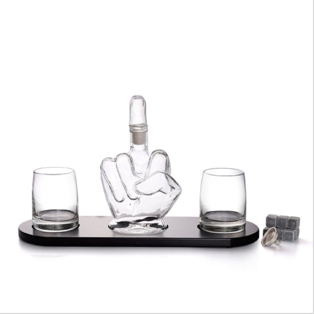 Middle Finger Style Decanter Set