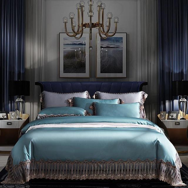 1000TC Egyptian Cotton Luxury Lace Bedding set