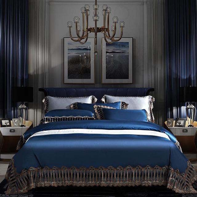 1000TC Egyptian Cotton Luxury Lace Bedding set