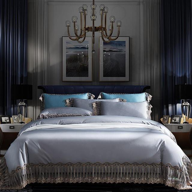 1000TC Egyptian Cotton Luxury Lace Bedding set