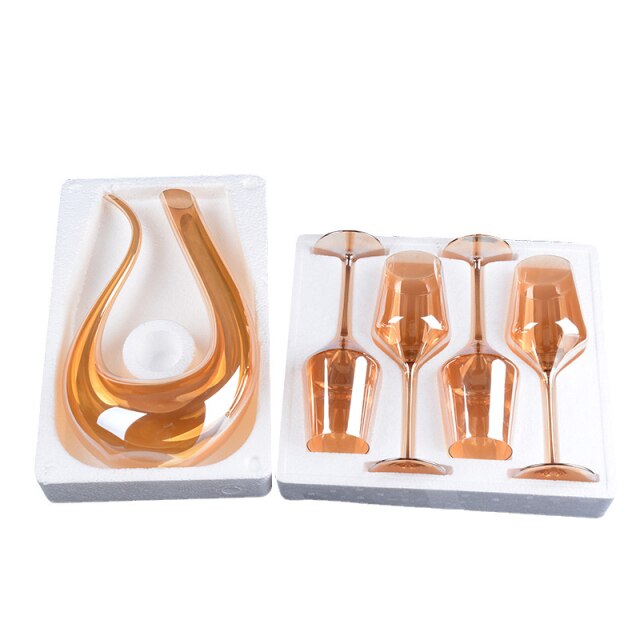Luxury European Golden Goble Decanter Set