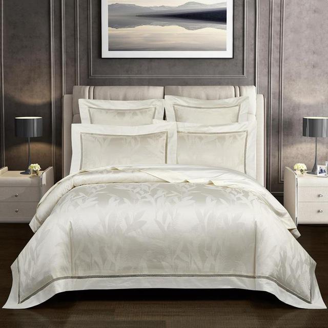 Luxury Egyptian Cotton Jacquard Duvet Cover/Comforter Cover Set - US Queen/SuperKing
