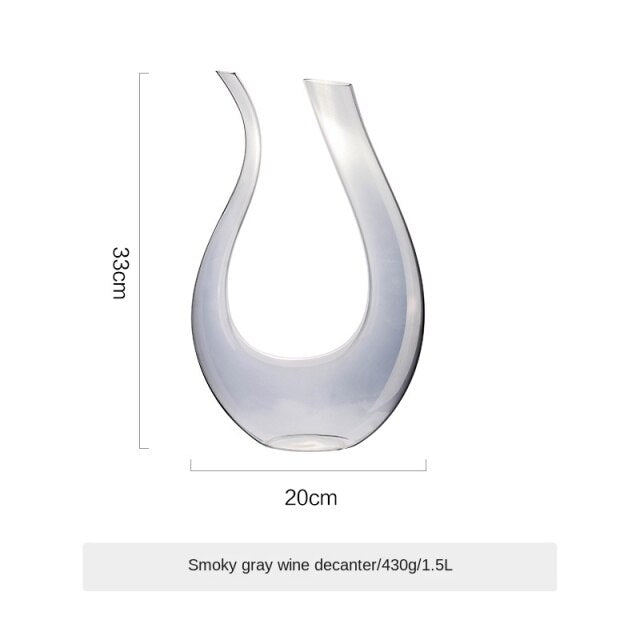 Premium High-End U-Shaped Liquor Decanter