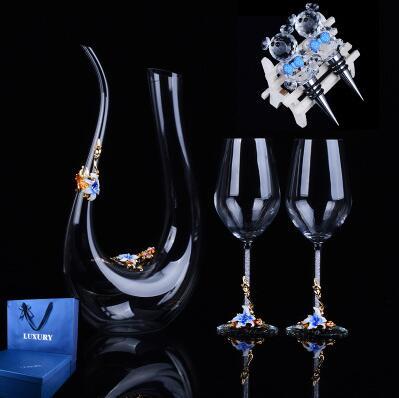 Luxurious Colour Enamel Wine Decanter/Wedding Gift