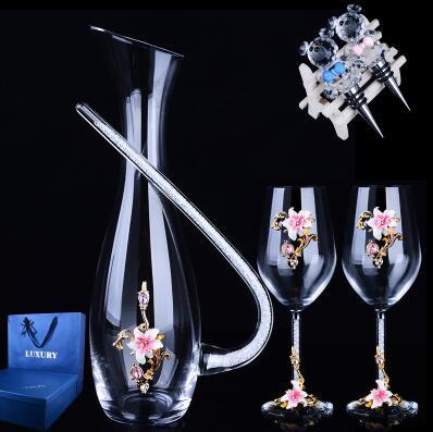 Luxurious Colour Enamel Wine Decanter/Wedding Gift